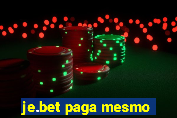 je.bet paga mesmo